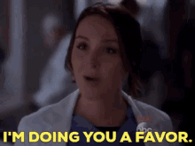 Greys Anatomy Jo Wilson GIF - Greys Anatomy Jo Wilson Im Doing You A Favor GIFs