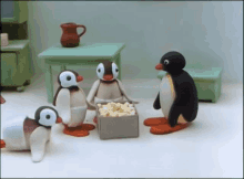 Pingu Popcorn GIF - Pingu Popcorn Eating Popcorn GIFs
