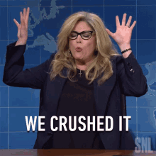 We Crushed It Marsha Blackburn GIF - We Crushed It Marsha Blackburn Saturday Night Live GIFs