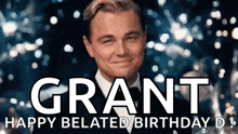 Happy Belated Birthday Gatsby GIF - Happy Belated Birthday Gatsby Cheers GIFs
