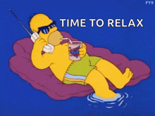 Homer Simpson The Simpsons GIF - Homer Simpson The Simpsons Pool GIFs