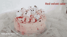 cake red velvet cake dana_tv yummy