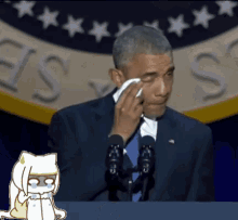 obama cry emotional tears