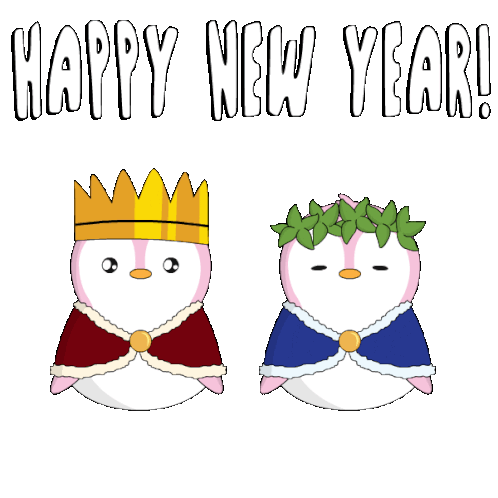 New Year Happy New Year Sticker - New Year Happy New Year Penguin Stickers