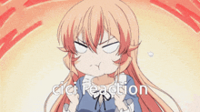 a cartoon of a girl with the words cici reaction written below her