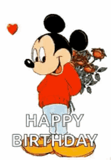 Happy Birthday Mickey Mouse GIF - Happy Birthday Mickey Mouse Disney GIFs