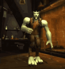 World Of Warcraft Dance Warcraft Worgen Male GIF