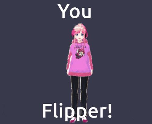 a girl in a pink shirt with the words 
