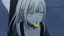 a girl with a pacifier in her mouth looks at the camera