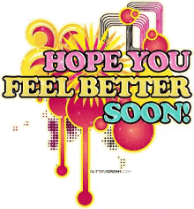 get well soon hope you feel better soon sticker