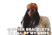 Cartier Bracelets On All Of My Arms 2chainz Sticker - Cartier Bracelets On All Of My Arms 2chainz Bigger Than You Song Stickers