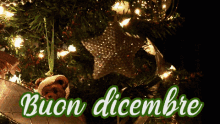 Dicembre Buon Dicembre Natale Ultimo Mese Dell'Anno Luci Albero Palline Natalizio GIF