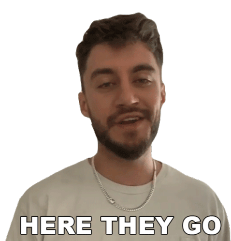 Here They Go Casey Frey Sticker - Here They Go Casey Frey There You Go Stickers