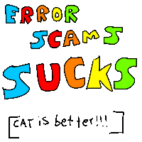 Error Scams Suckssssssssss Sticker - Error Scams Suckssssssssss Stickers