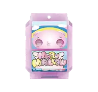 a pink box with a label that says marry mallow
