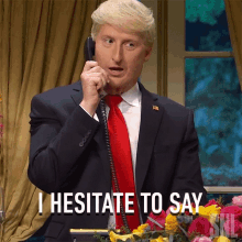 I Hesitate To Say Donald Trump GIF - I Hesitate To Say Donald Trump Saturday Night Live GIFs