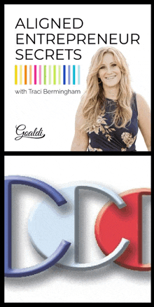 an ad for aligned entrepreneur secrets with traci berkingham