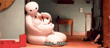 Hairy Baby - Baymax In Big Hero 6 GIF - Big Hero6 Baymax Cat GIFs