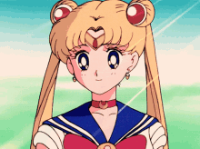 a cartoon girl with a heart on her head