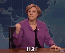 Fight Stand Up GIF - Fight Stand Up Kate Mc Kinnon GIFs