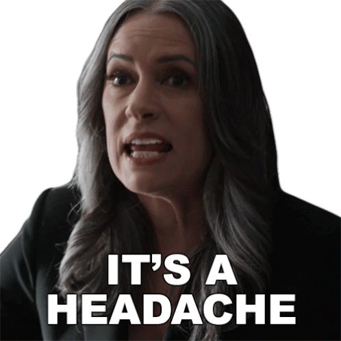 Its A Headache Emily Prentiss Sticker - Its A Headache Emily Prentiss Paget Brewster Stickers
