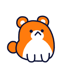 a drawing of a hamster with big teeth