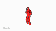 dancing red man grooving moves