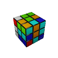 Zabawa Rotacja Sticker - Zabawa Rotacja Kostka Rubika Stickers
