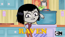Feliz Raven GIF