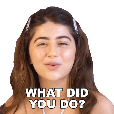 What Did You Do Aditi Bhatia Sticker - What Did You Do Aditi Bhatia Pinkvilla Stickers