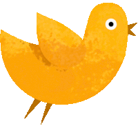 Yellow Bird Sticker - Yellow Bird Stickers
