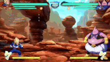 a screenshot of a video game with a character named vegeta