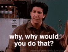 Why Would You Do That Friends GIF - Why Would You Do That Friends GIFs