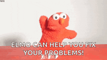 elmo can help you fix your problems in a sesame street video
