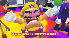 Smg4 Wario GIF - Smg4 Wario What A Rotten Day GIFs
