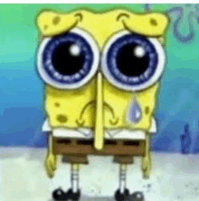 Sad Spongebob 250 X 132 Gif GIF