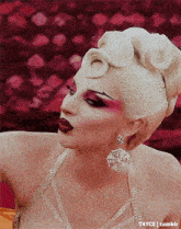 a close up of a woman 's face with t4yce tumblr written below it