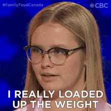 I Really Loaded Up The Weight Family Feud Canada GIF
