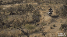 offroad cycle world africa twin dct bumpy ride on the dirt