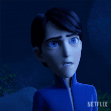 a cartoon character says seriously on a netflix advertisement
