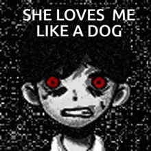 Omori Like A Dog GIF - Omori Like A Dog Loves Me Like A Dog GIFs