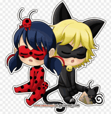 Ladybud Y Chat Noir GIF - Ladybud Y Chat Noir GIFs