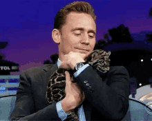 Tom Hiddleston Leopard GIF