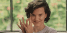 When You See Your Enemy Tapping Fingers GIF - When You See Your Enemy Tapping Fingers Millie Bobby Brown GIFs