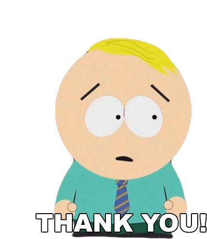 Thank You Butters Stotch Sticker - Thank You Butters Stotch South Park Stickers