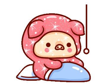 Goodnight Cute Sticker - Goodnight Cute Pig Stickers