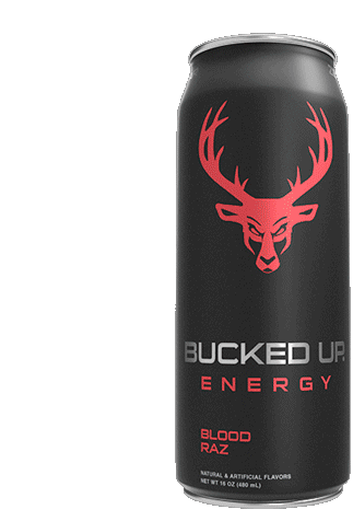 Bucked Up Bucked Up Energy Sticker - Bucked Up Bucked Up Energy Drink Stickers