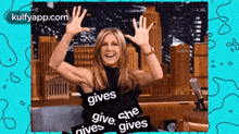 Givesgive Shenjves Gives.Gif GIF - Givesgive Shenjves Gives Jennifer Aniston Person GIFs