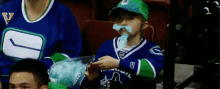 Vancouver Canucks Cotton Candy GIF - Vancouver Canucks Cotton Candy Mustache GIFs