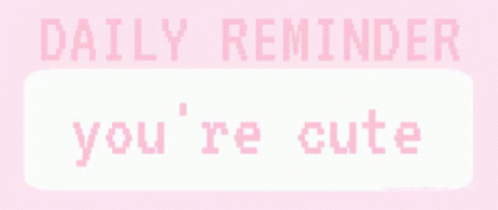 Daily Reminder Pink GIF - Daily Reminder Pink Kawaii - Discover ...